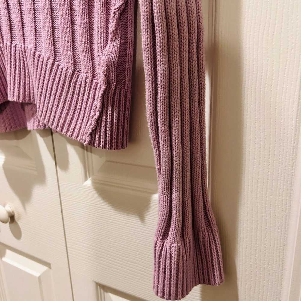 NWT XS Hippie Rose Ribbed Collared Sweater – Pink Knit Pullover NWT - Picture 9 of 13